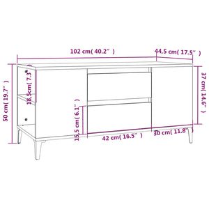 Έπιπλο Τηλεόρασης Sonoma Δρυς 102x44,5x50 εκ. Επεξ. Ξύλο