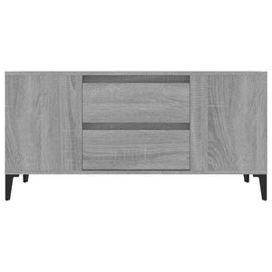 Έπιπλο Τηλεόρασης Γκρι Sonoma 102x44,5x50 εκ. από Επεξεργ. Ξύλο