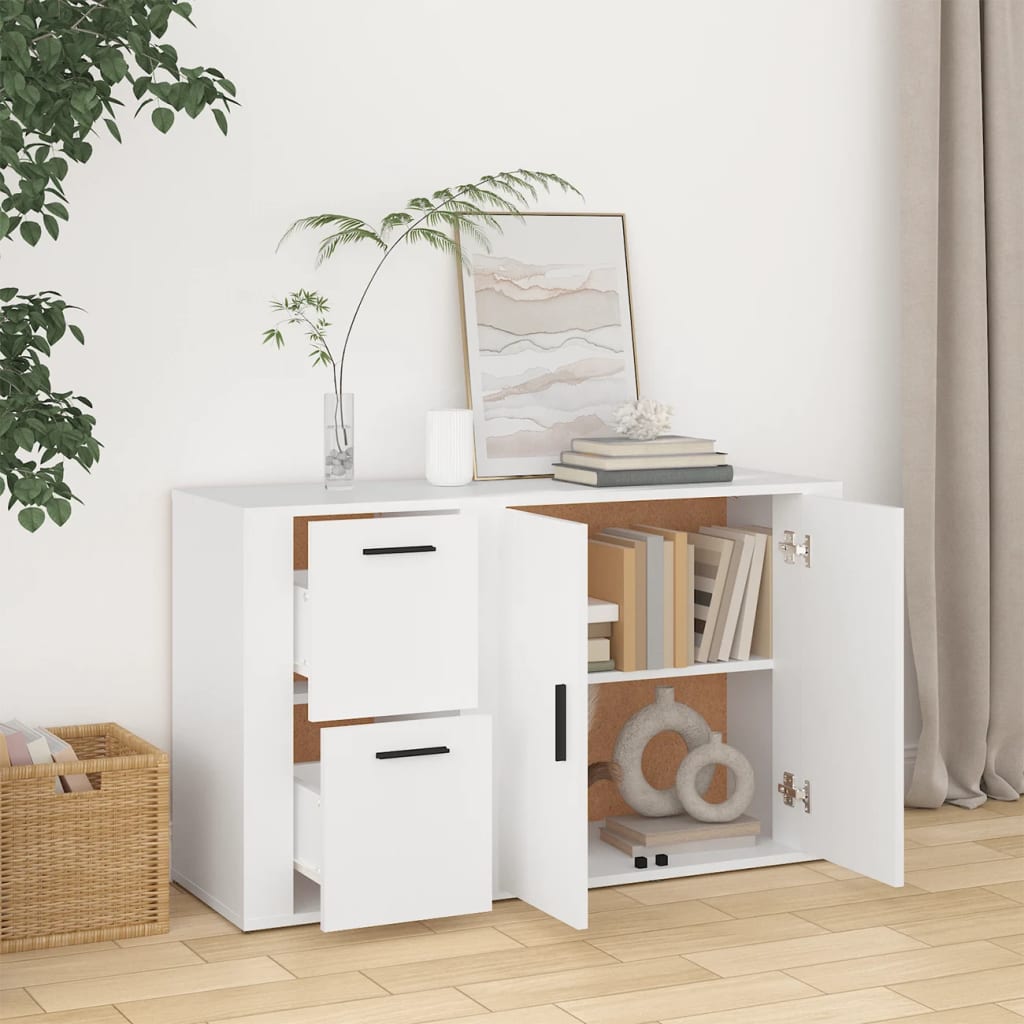 Ντουλάπι Λευκό 100 x 33 x 59,5 εκ. από Επεξεργασμένο Ξύλο - Pakobazaar