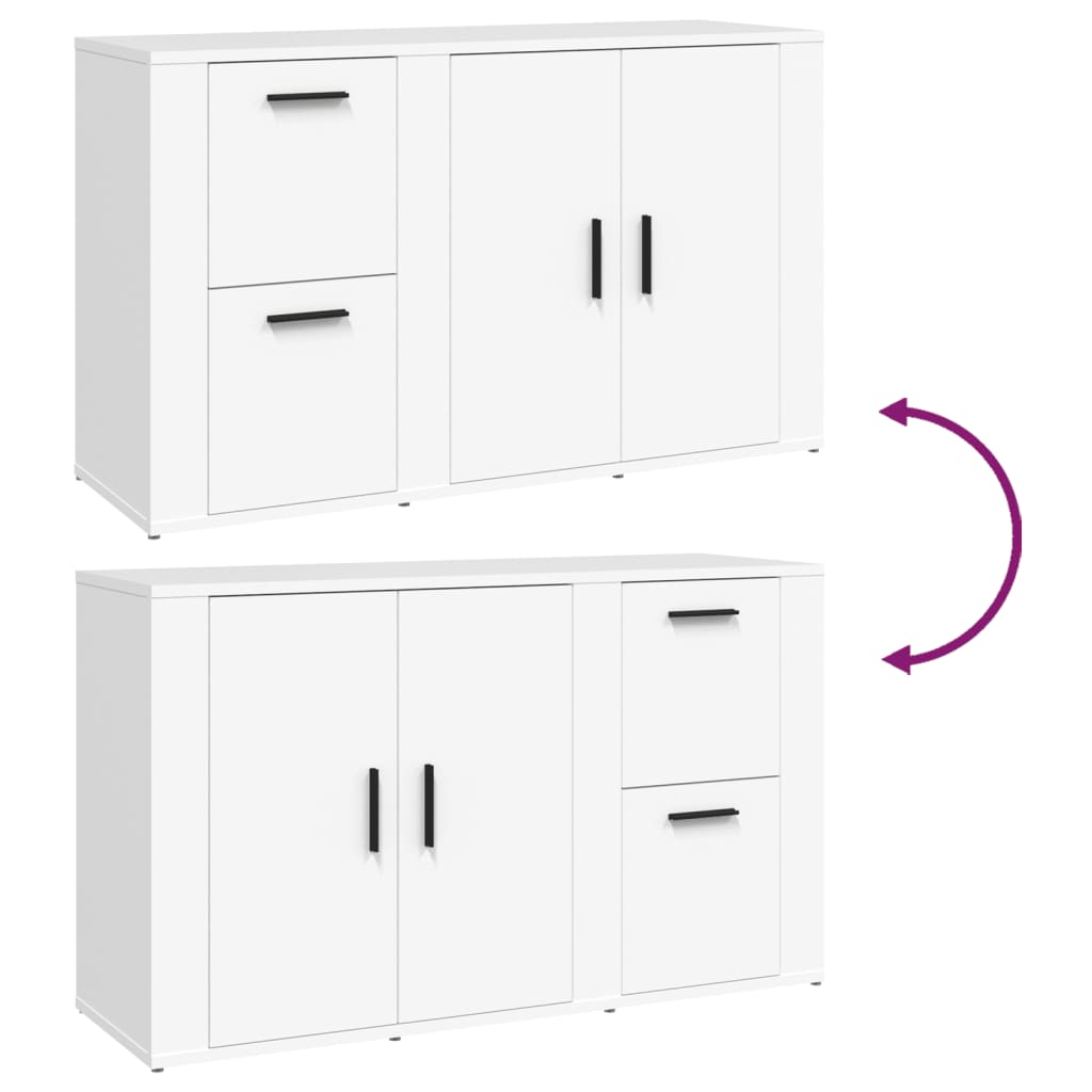 Ντουλάπι Λευκό 100 x 33 x 59,5 εκ. από Επεξεργασμένο Ξύλο - Pakobazaar