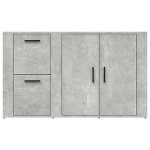 Ντουλάπι Γκρι Σκυροδέματος 100x33x59,5 εκ. Επεξεργασμένο Ξύλο