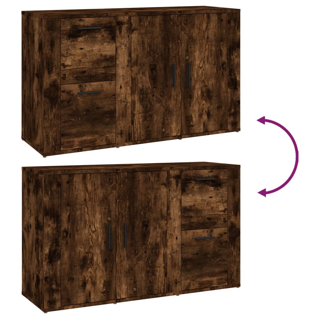 Ντουλάπι Καπνιστή Δρυς 100x33x59,5 εκ. από Επεξεργασμένο Ξύλο