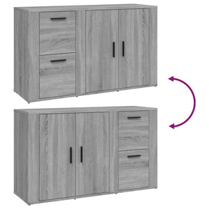 Ντουλάπι Γκρι Sonoma 100x33x59,5 εκ. από Επεξεργασμένο Ξύλο