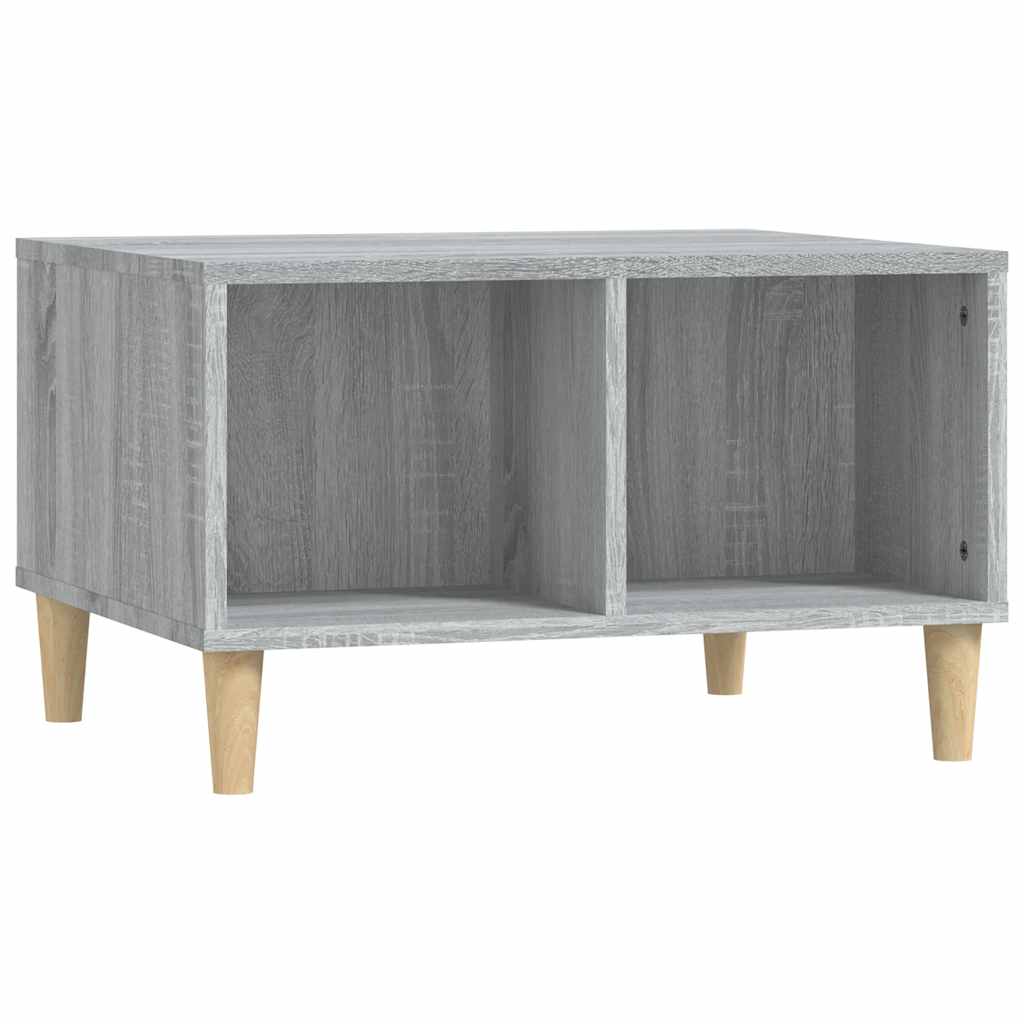 Τραπεζάκι Σαλονιού Γκρι Sonoma 60x50x36,5εκ. Επεξεργασμένο Ξύλο