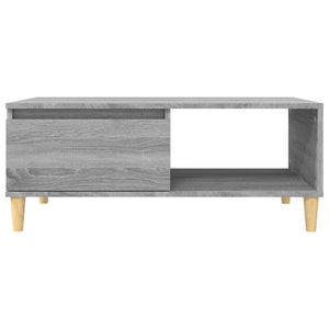 Τραπεζάκι Σαλονιού Γκρι Sonoma 90x50x36,5εκ. Επεξεργασμένο Ξύλο