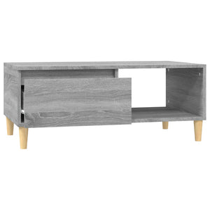 Τραπεζάκι Σαλονιού Γκρι Sonoma 90x50x36,5εκ. Επεξεργασμένο Ξύλο
