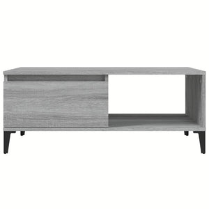 Τραπεζάκι Σαλονιού Γκρι Sonoma 90x50x36,5εκ. Επεξεργασμένο Ξύλο