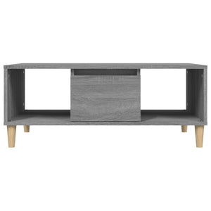 Τραπεζάκι Σαλονιού Γκρι Sonoma 90x50x36,5εκ. Επεξεργασμένο Ξύλο