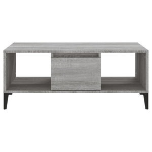 Τραπεζάκι Σαλονιού Γκρι Sonoma 90x50x36,5εκ. Επεξεργασμένο Ξύλο