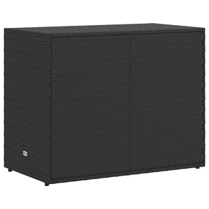 Ντουλάπι Αποθήκευσης Κήπου Μαύρο 100x55,5x80 εκ. από Συνθετικό Ρατάν