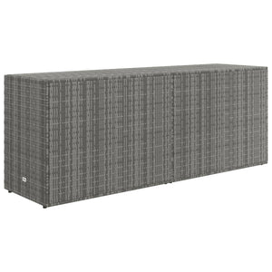 Ντουλάπι Αποθήκευσης Κήπου Γκρι 198x55,5x80 εκ. Συνθετικό Ρατάν