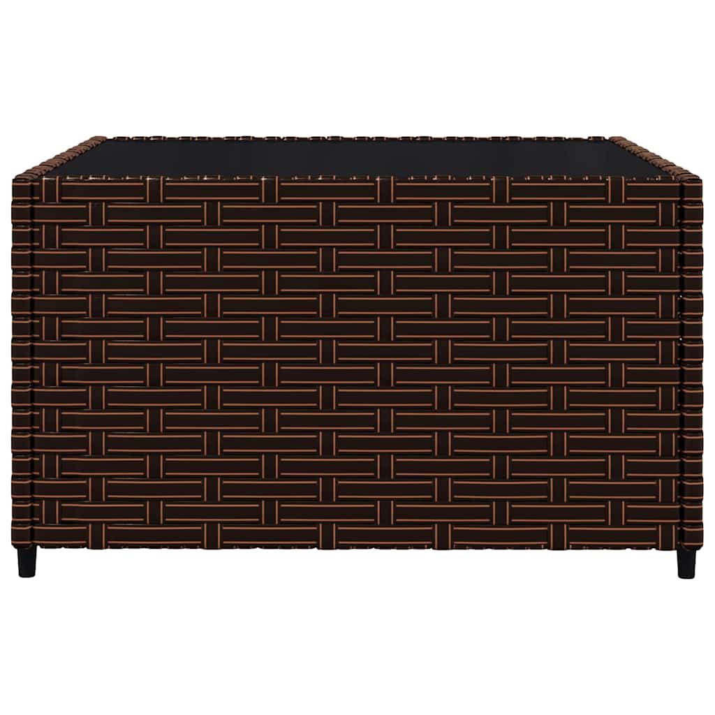 Σαλόνι Κήπου Σετ 3 τεμ. Καφέ από Συνθετικό Ρατάν με Μαξιλάρια