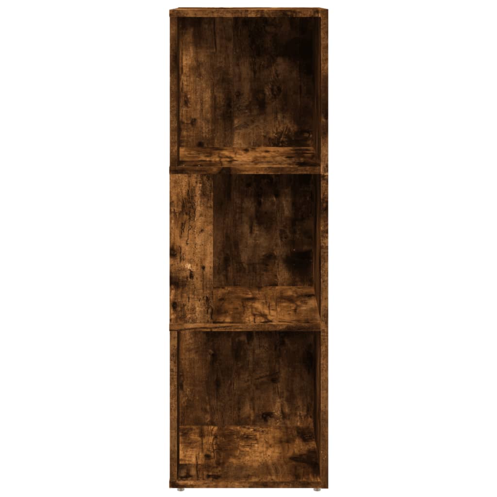 Γωνιακό Έπιπλο Καπνιστή Δρυς 33x33x100 εκ. Επεξεργασμένο Ξύλο - Pakobazaar