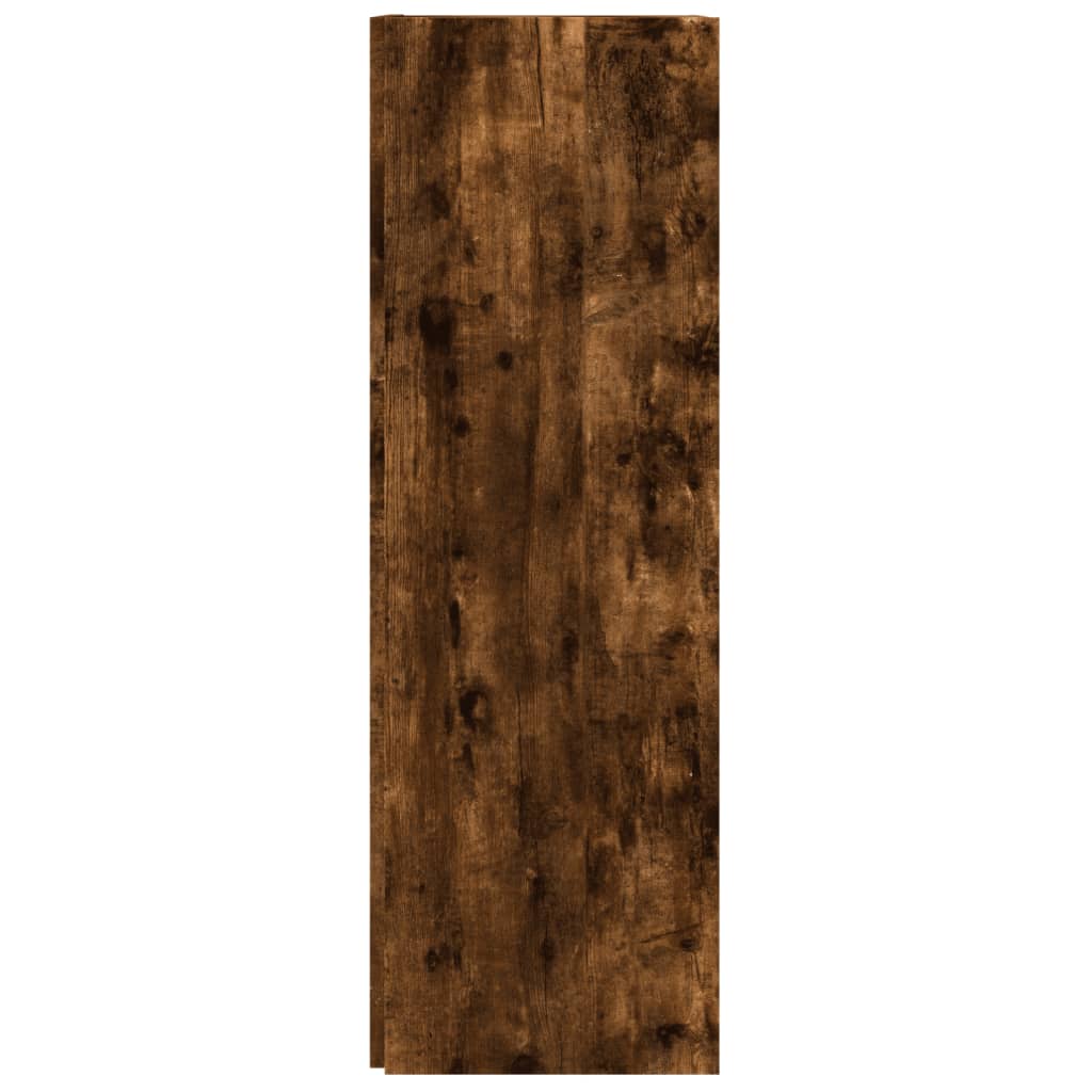 Γωνιακό Έπιπλο Καπνιστή Δρυς 33x33x100 εκ. Επεξεργασμένο Ξύλο - Pakobazaar