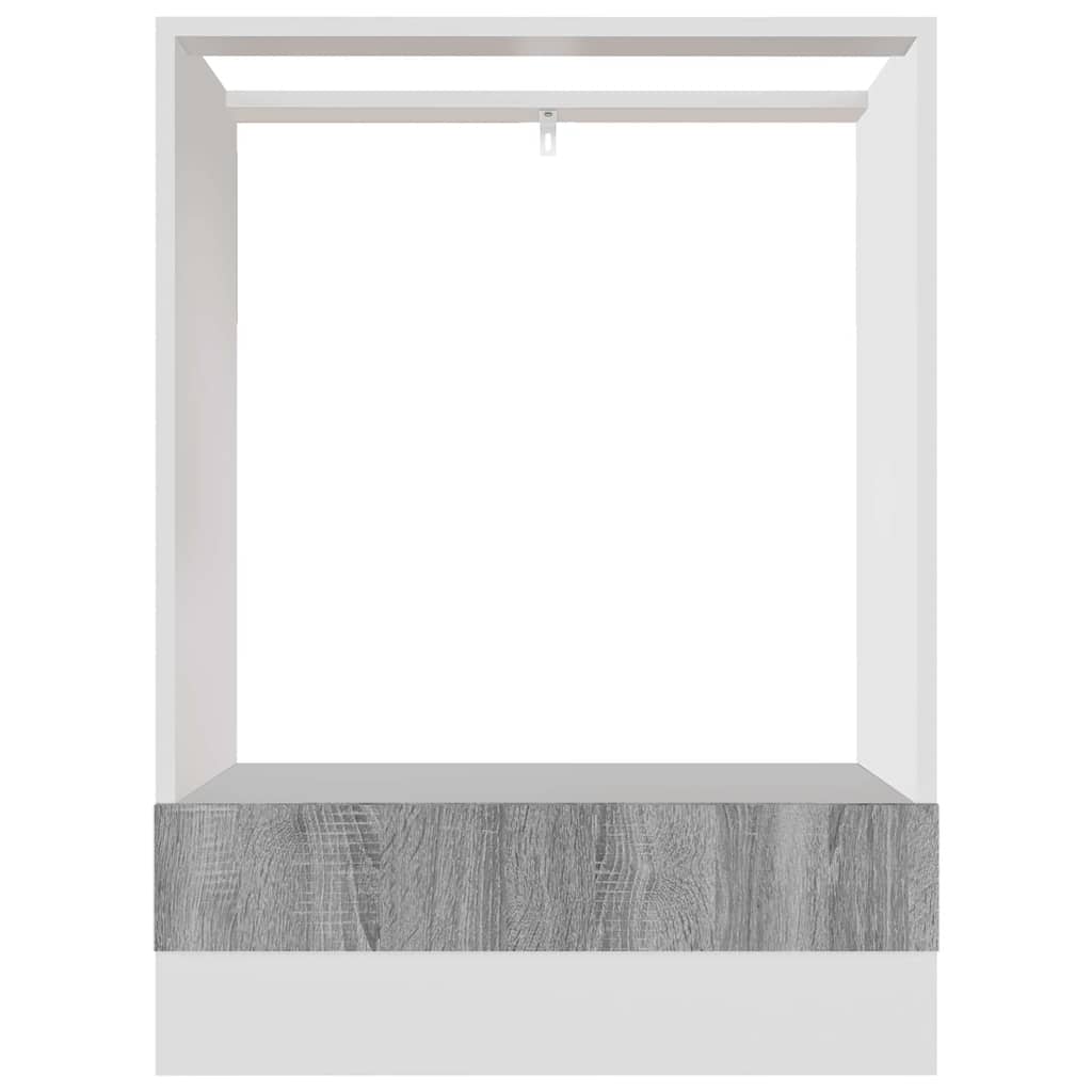 Ντουλάπι Φούρνου "Riga" Γκρι Sonoma 60x46x81,5 εκ. από Τεχνητό Ξύλο