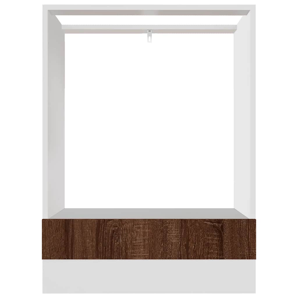 Ντουλάπι Φούρνου "Riga" Καφέ Δρυς 60x46x81,5 εκ. από Τεχνητό Ξύλο