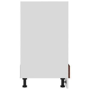 Ντουλάπι Φούρνου "Riga" Καφέ Δρυς 60x46x81,5 εκ. από Τεχνητό Ξύλο