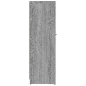 Ντουλάπι Μπάνιου Γκρι Sonoma 30x30x95 εκ. Επεξεργασμένο Ξύλο - Pakobazaar