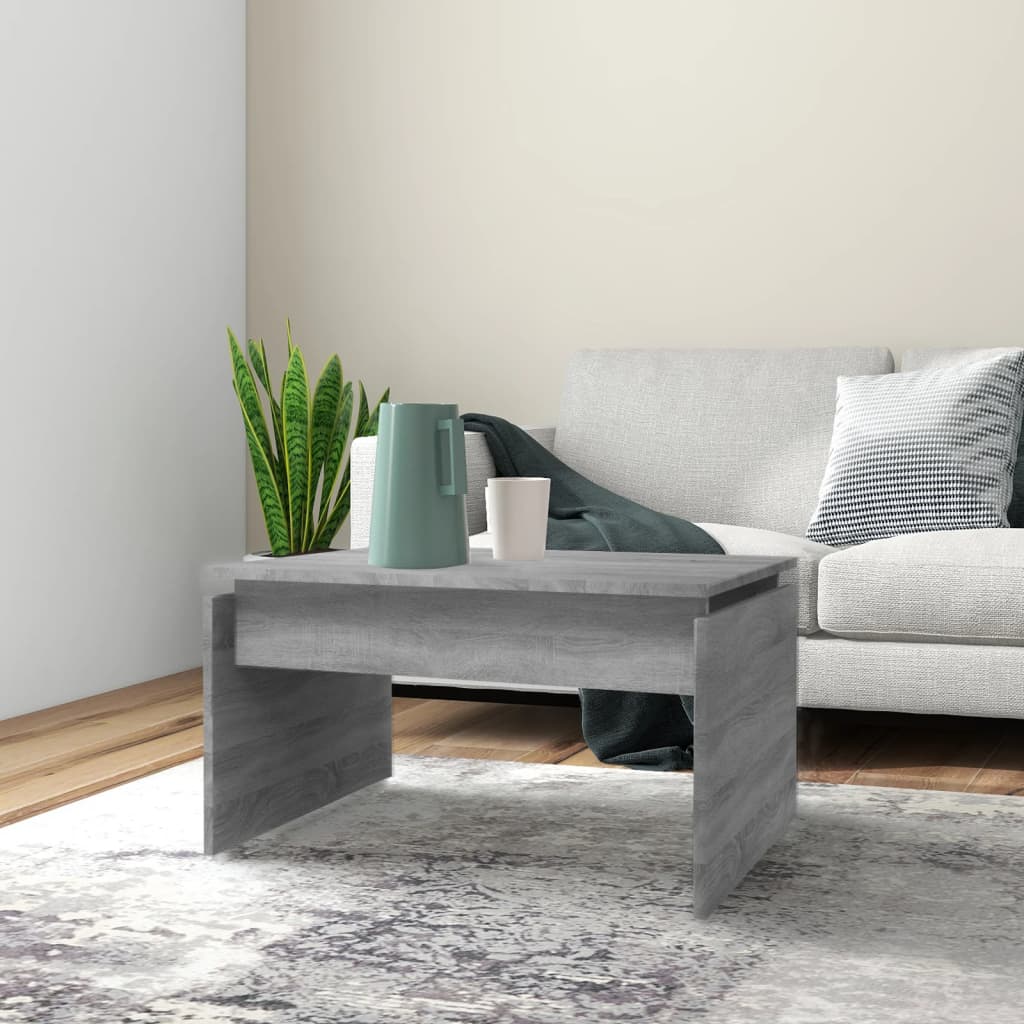 Τραπεζάκι Σαλονιού Γκρι Sonoma 68x50x38 εκ. Επεξεργασμένο Ξύλο