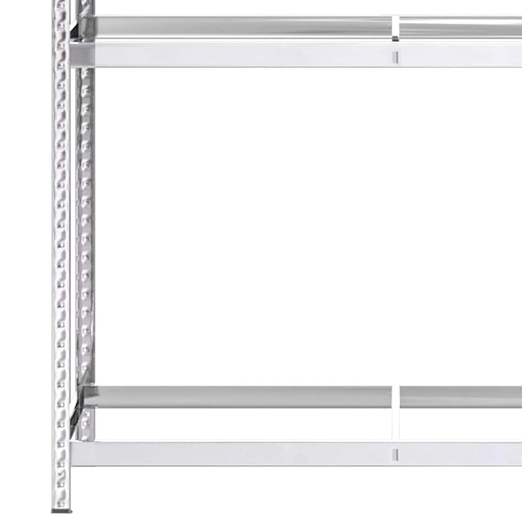 Ραφιέρες Ελαστικών 2 Επιπέδων 3 τεμ. Ασημί 110x40x180 εκ Ατσάλι