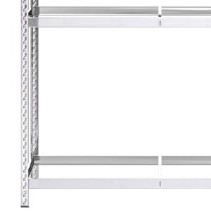 Ραφιέρες Ελαστικών 3 Επιπέδων 3 τεμ. Ασημί 110x40x200 εκ Ατσάλι - Pakobazaar