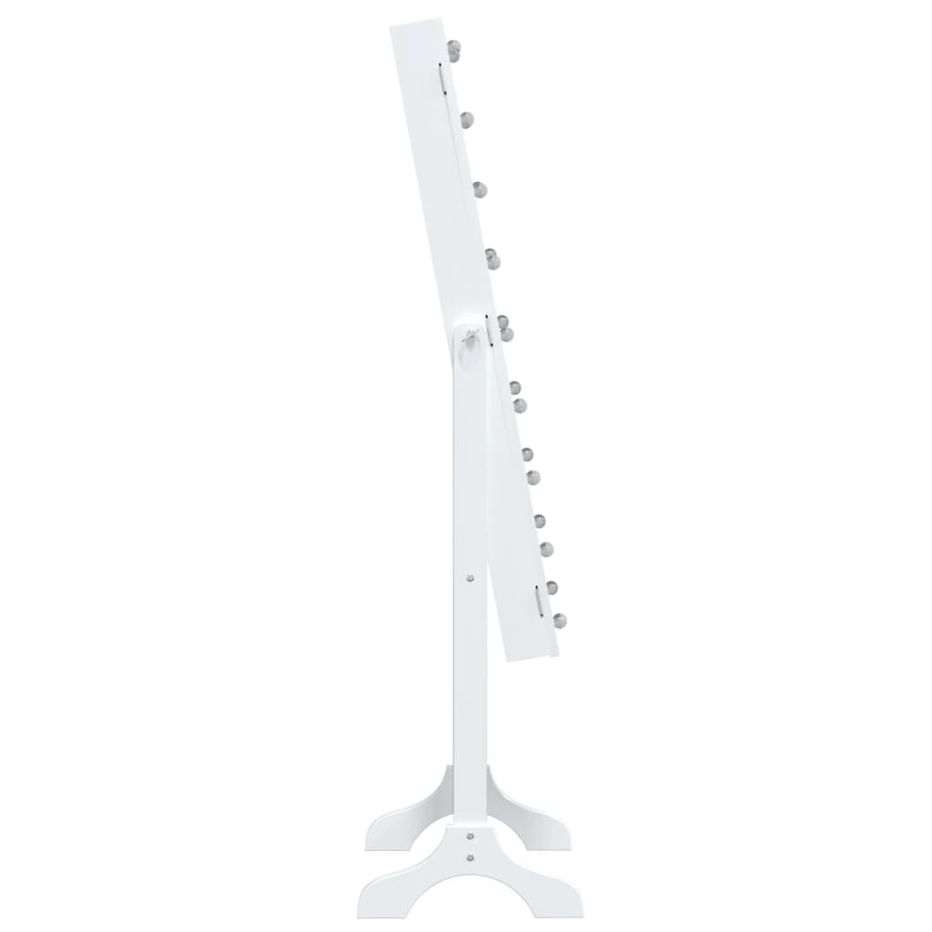 Καθρέφτης Επιδαπέδιος με LED Λευκός 34 x 37 x 146 εκ.