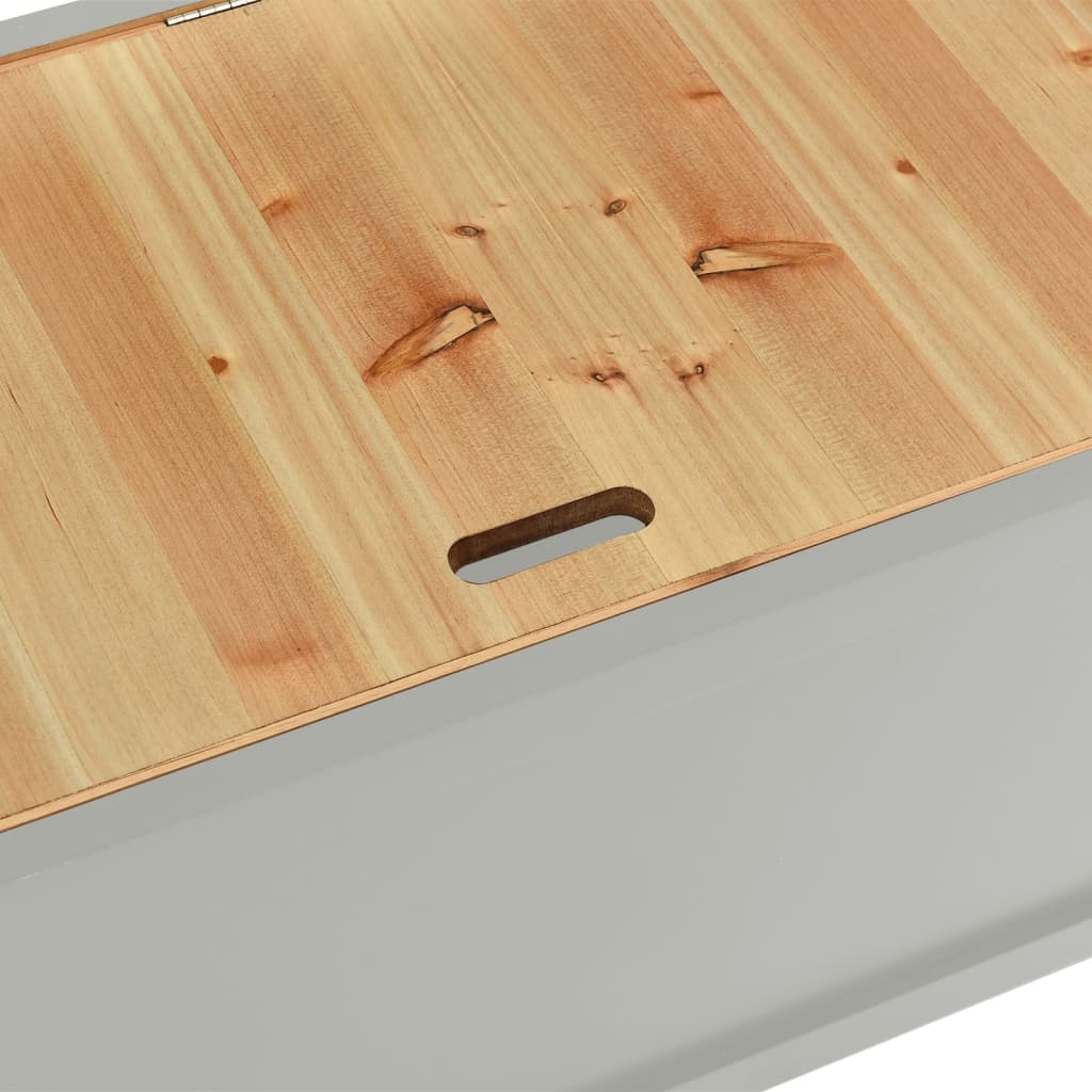 Πάγκος Γκρι 107 x 45 x 75,5 εκ. από Μασίφ Ξύλο Ελάτης