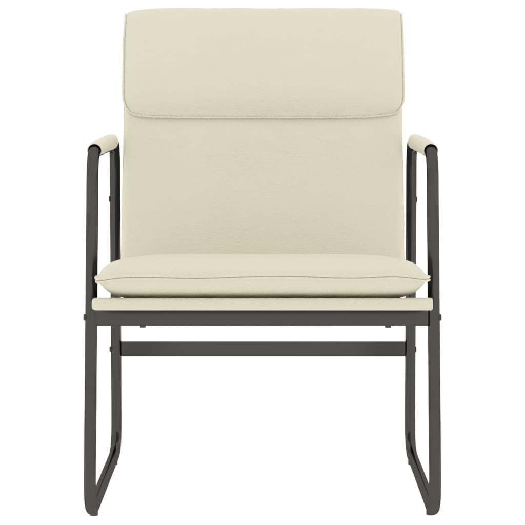 Πολυθρόνα Κρεμ 55 x 64 x 80 εκ. από Συνθετικό Δέρμα