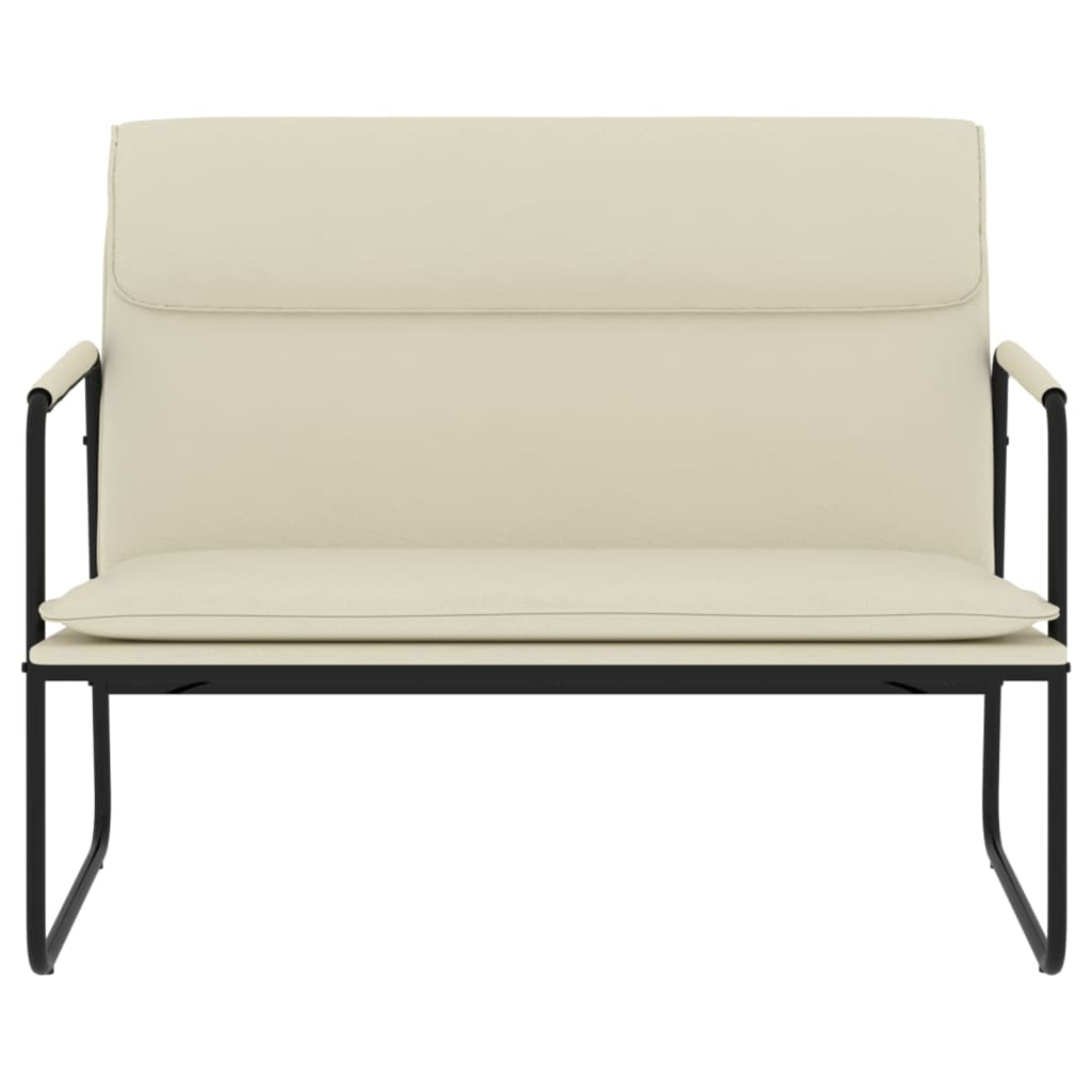 Πάγκος Κρεμ 100 x 64 x 80 εκ. από Συνθετικό Δέρμα