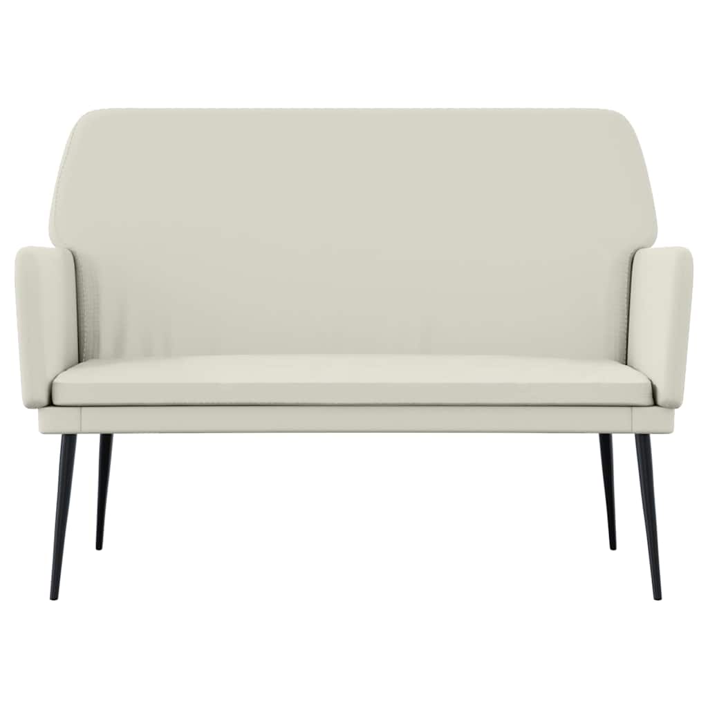 Πάγκος Κρεμ 108x79x79 εκ. Βελούδινος