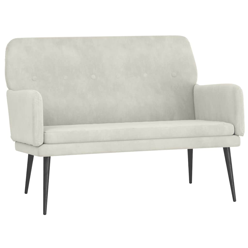 Πάγκος Κρεμ 108x79x79 εκ. Βελούδινος