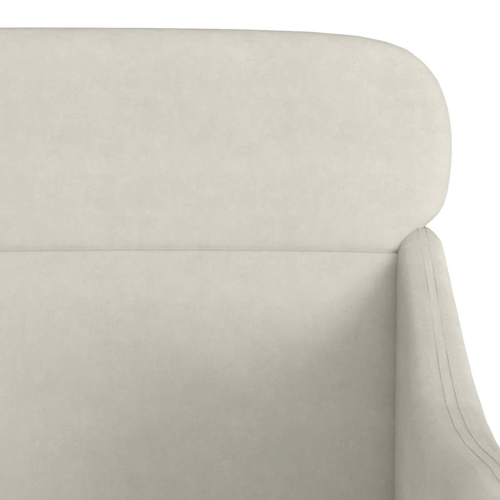 Πολυθρόνα Κρεμ 63x76x80 εκ. Βελούδινη