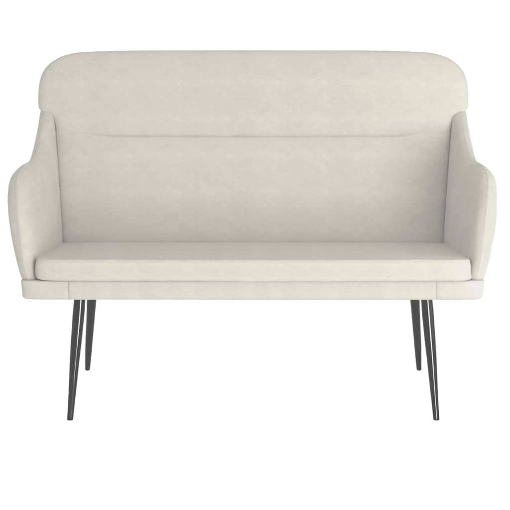 Πάγκος Κρεμ 110x76x80 εκ. Βελούδινος