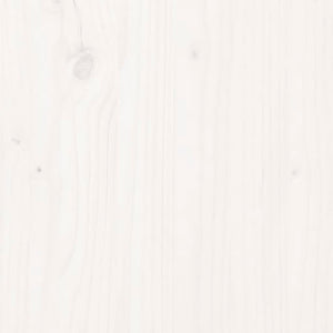 Ζαρντινιέρα με Ράφι Λευκή 82,5x34,5x81 εκ. Μασίφ Ξύλο Πεύκου