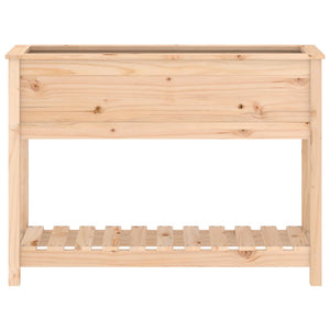 Ζαρντινιέρα με Ράφι 111,5 x 34,5 x 81 εκ. Μασίφ Ξύλο Πεύκου