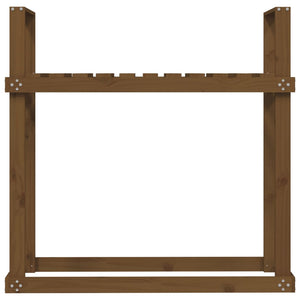 Ραφιέρα Καυσόξυλων Καφέ Μελί 110x35x108,5 εκ. Μασίφ Ξύλο Πεύκου