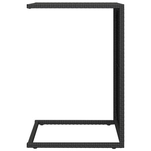Τραπέζι Πτυσσόμενο Γ Μαύρο 40 x 35 x 60 εκ. από Συνθετικό Ρατάν