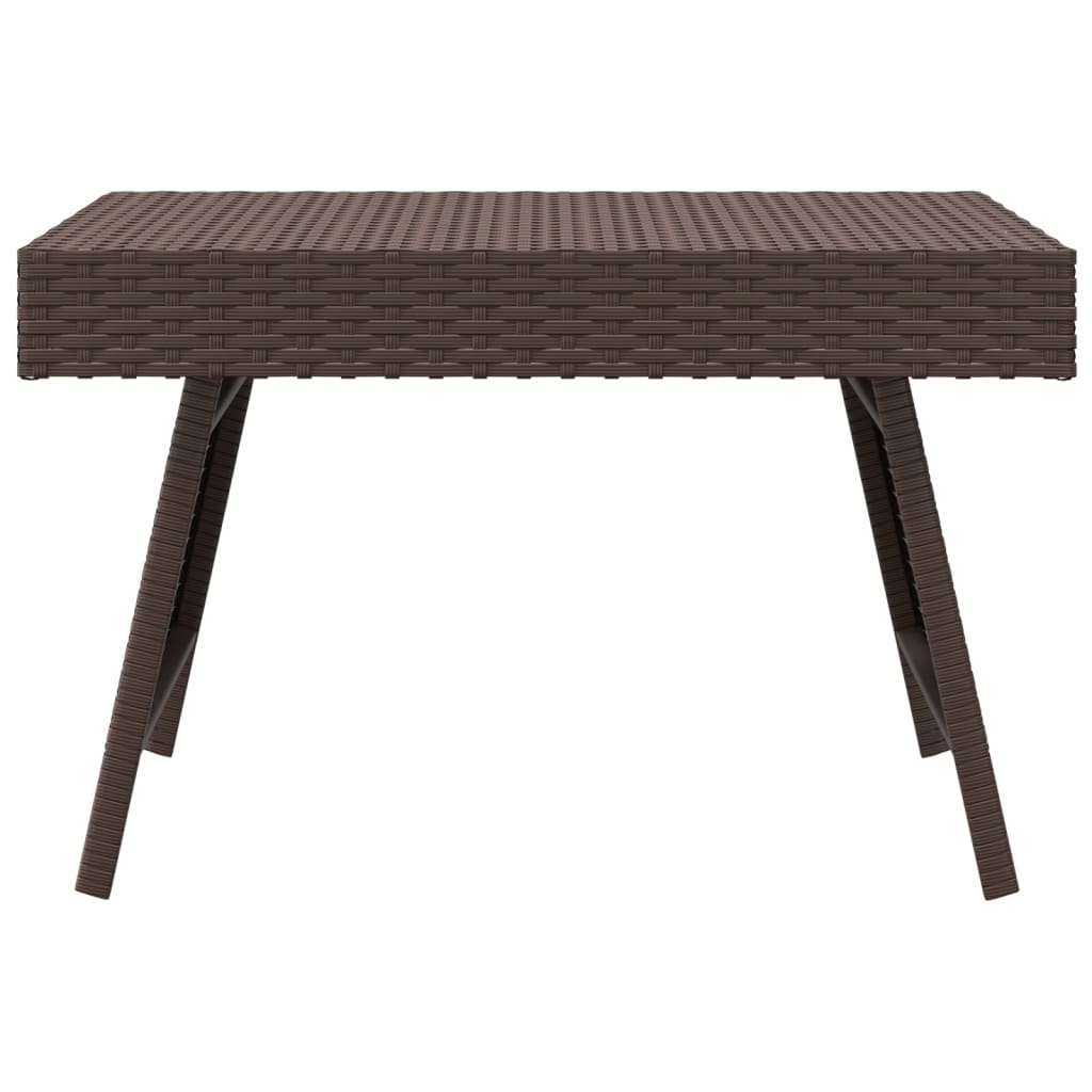 Τραπεζάκι Βοηθητικό Πτυσσόμενο Καφέ 60x40x38εκ. Συνθετικό Ρατάν