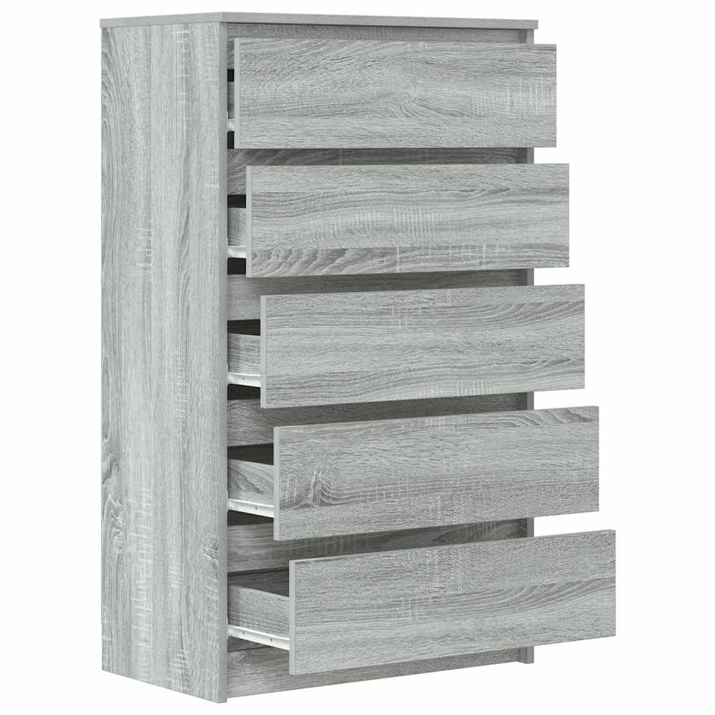 Συρταριέρα Γκρι Sonoma 60x36x103 εκ. από Επεξεργασμένο Ξύλο