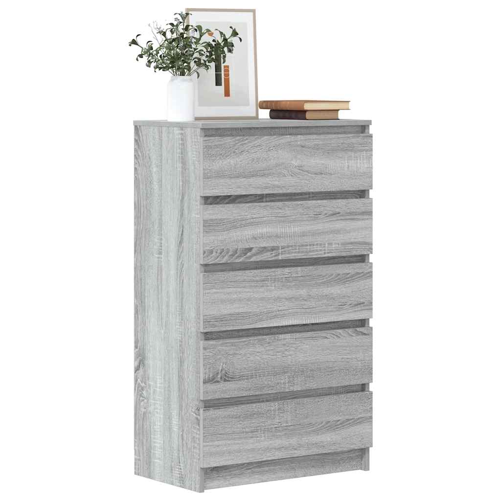 Συρταριέρα Γκρι Sonoma 60x36x103 εκ. από Επεξεργασμένο Ξύλο