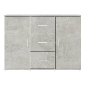 Ντουλάπι Γκρι Σκυροδέματος 91x29,5x65 εκ. Επεξεργασμένο Ξύλο