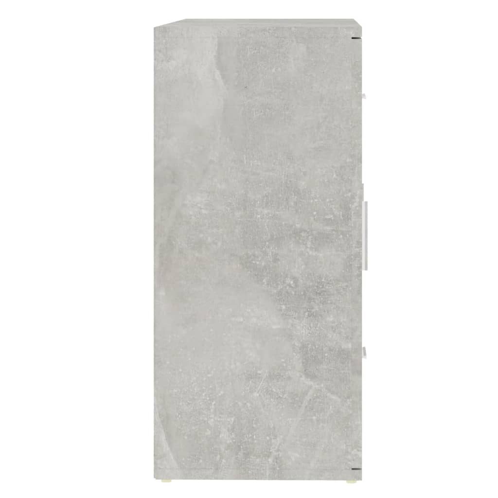 Ντουλάπι Γκρι Σκυροδέματος 91x29,5x65 εκ. Επεξεργασμένο Ξύλο