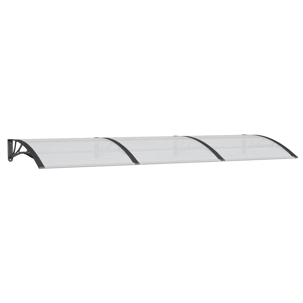 Στέγαστρο Πόρτας Μαύρο 300 x 100 εκ. από Πολυκαρβονικό - Pakobazaar