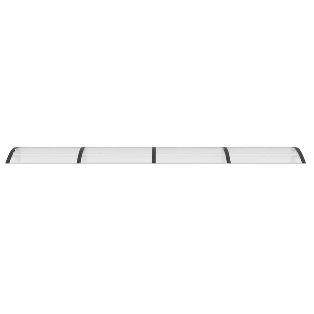 Στέγαστρο Πόρτας Μαύρο & Διαφανές 400 x 75 εκ από Πολυκαρβονικό - PAKOBAZAAR