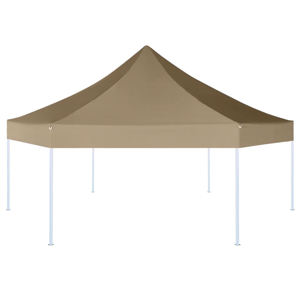 Εξαγωνική Πτυσσόμενη Τέντα 3,6 x 3,1 μ. Taupe 220 γρ/μ²