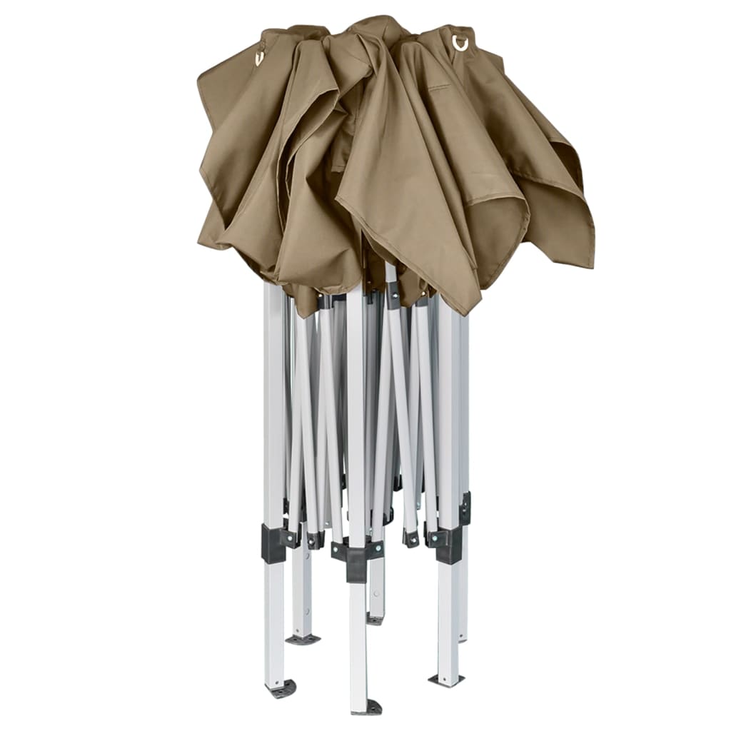 Εξαγωνική Πτυσσόμενη Τέντα 3,6 x 3,1 μ. Taupe 220 γρ/μ²