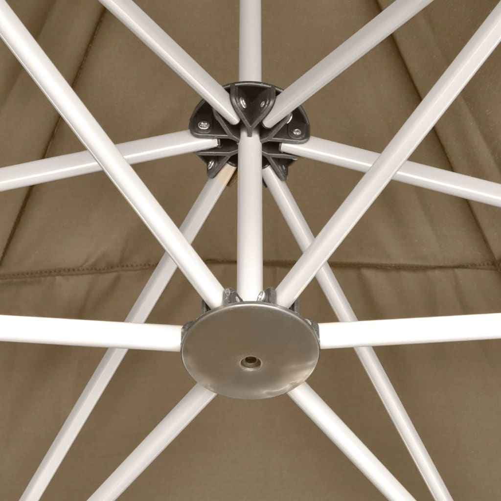 Εξαγωνική Πτυσσόμενη Τέντα 3,6 x 3,1 μ. Taupe 220 γρ/μ²