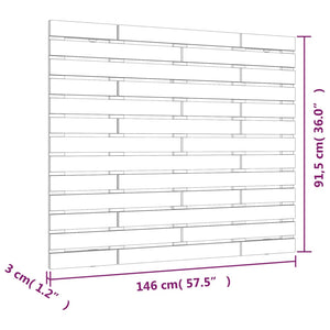 Κεφαλάρι Τοίχου Μελί 146x3x91,5 εκ. από Μασίφ Ξύλο Πεύκου
