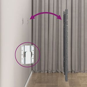 Κεφαλάρι Τοίχου Γκρι 156x3x91,5 εκ. από Μασίφ Ξύλο Πεύκου - Pakobazaar