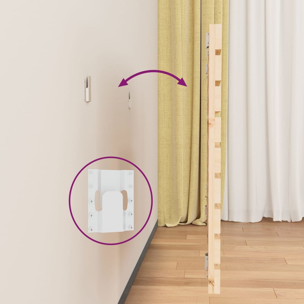 Κεφαλάρι Επιτοίχιο 96 x 3 x 63 εκ. από Μασίφ Ξύλο Πεύκου